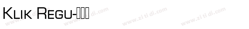 Klik Regu字体转换